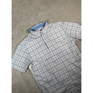 Under Armour Button Up Vented Shirt Loose Heatgear ‎ Fishing Outdoor Mens Size M